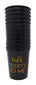 Talk Thirty to Me 30th Birthday Party Cups and 1"Talk Thirty to Me" Button, Set of 12, 16oz Black and Gold 30th Birthday Stadium Cups, Perfect for Birthday Parties, Birthday Decorations!