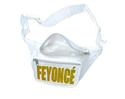 Bachelorette Party Feyonce Fanny Pack - Bride Feyonce Phanny Packs - White Feyonce Fannie Pack with Gold Letters
