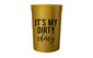 Dirty Thirty, 30th Birthday Party Cups and 1"Talk Thirty to Me" Button, Set of 12, 16oz Black and Gold 30th Birthday Stadium Cups, Perfect for Birthday Parties,Birthday Decorations!