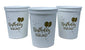 Birthday Squad Party Cups, Set of 12, 16oz White and Gold Birthday Stadium Cups, Perfect for Birthday Parties, Birthday Decorations, All Birthday Events!