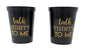 Talk Thirty to Me 30th Birthday Party Cups and 1"Talk Thirty to Me" Button, Set of 12, 16oz Black and Gold 30th Birthday Stadium Cups, Perfect for Birthday Parties, Birthday Decorations!