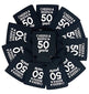 Cheers & Beers to 50 Years Can Coolers, 50th Birthday Party Coolies, Set of 12, Black and White Thirtieth Birthday Cup Coolers, Perfect for Birthday Parties, Birthday Decorations (50 Years)