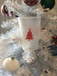 Christmas Party Cups - Merry Christmas, Frosted Cups, 12oz - Set of 12, 6 green and 6 red